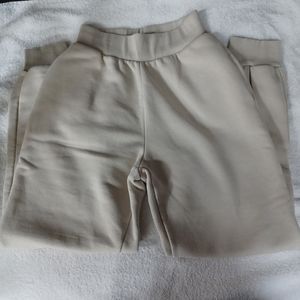 Zara cream sweat pants + sweatshirt